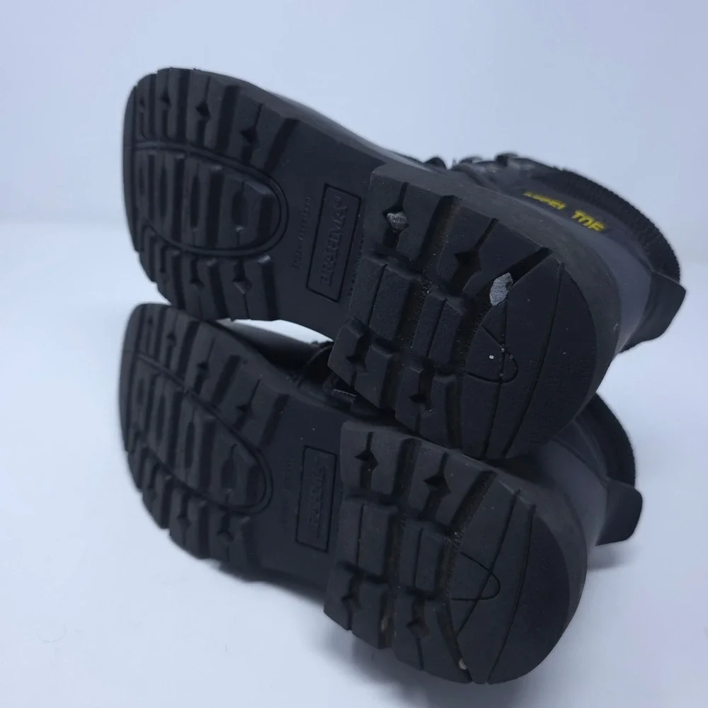 Brahma Mens Steel Toe Work Boots Black Leather MNBR46DP003 Size 6.5W